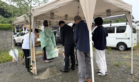 心が凛とする地鎮祭